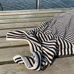 OYOY LIVING Raita Towel - 50x100 Cm - Clay / Black NOW IN STOCK