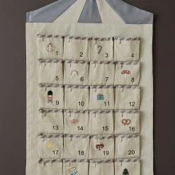 OYOY LIVING Circus Christmas Calendar - Beige / Blue