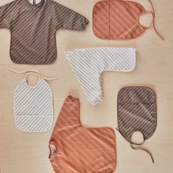 OYOY MINI Bib Striped - Pack Of 2 - Mellow / Caramel