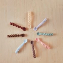 OYOY MINI Mellow - Spoon - Pack Of 3 - Nutmeg / Rose / Choko NOW IN STOCK