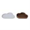 OYOY MINI Chloe Cloud Plate & Bowl - Ice Blue / Choko