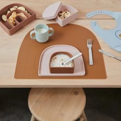 OYOY MINI Rainbow Plate & Bowl - Dusty Blue / Clay NOW IN STOCK