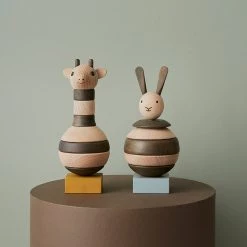 OYOY MINI NOW IN STOCK Wooden Stacking Giraffe - Nature / Dark 5 OYOY MINI NOW IN STOCK Wooden Stacking Giraffe - Nature / Dark