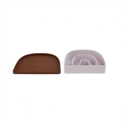 OYOY MINI NOW IN STOCK Rainbow Plate & Bowl - Caramel / Lavender