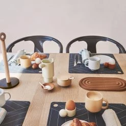 OYOY LIVING NOW IN STOCK Inka Lunch/Dessert Plate - Pack Of 2 - White / Light Brown