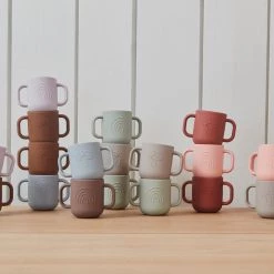 OYOY MINI Kappu Cup - Pack Of 2 - Coral / Nutmeg