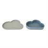 OYOY MINI NOW IN STOCK Chloe Cloud Plate & Bowl - Tourmaline / Pale Mint
