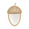 OYOY MINI LOOK FORWARD TO Acorn Rattan Wall Mirror