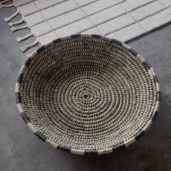 OYOY LIVING Runner - Grid - Offwhite / Anthracite