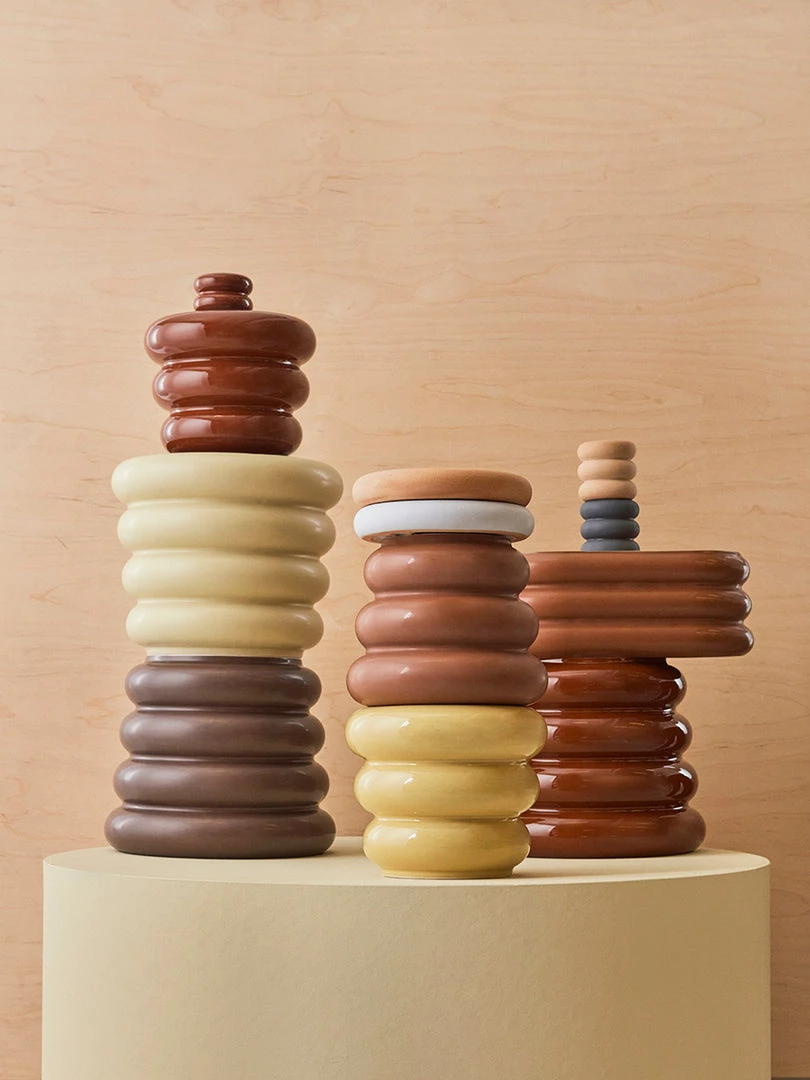 OYOY LIVING Decoration Awa Pot - Small - Caramel 2 OYOY LIVING Decoration Awa Pot - Small - Caramel