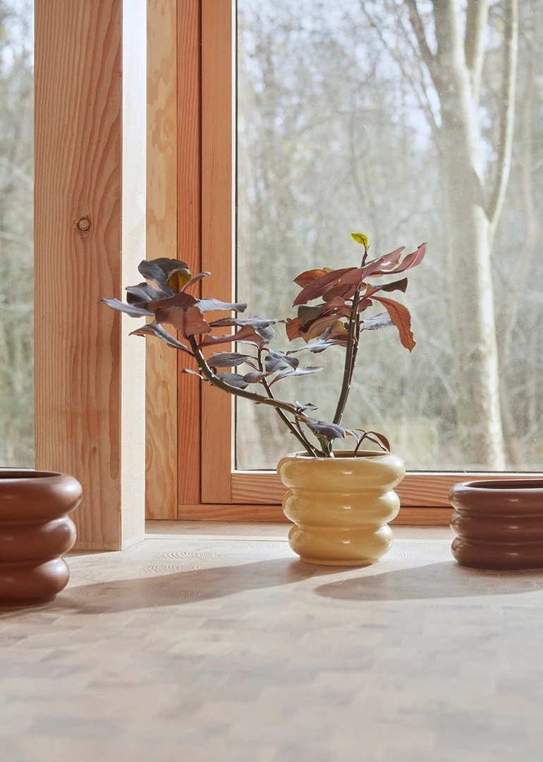 OYOY LIVING Decoration Awa Pot - Small - Caramel 4 OYOY LIVING Decoration Awa Pot - Small - Caramel