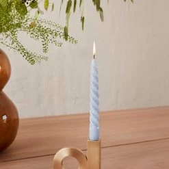 OYOY LIVING Baari Candleholder - Solid Brass - Brushed Brass NOW IN STOCK