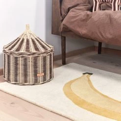 OYOY MINI Banana Tufted Rug LOOK FORWARD TO