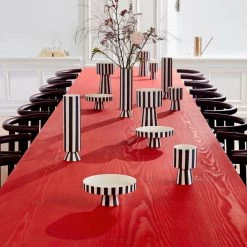 OYOY LIVING Toppu Pot - Large - White / Black NOW IN STOCK