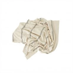 OYOY LIVING NOW IN STOCK Blanket Rivi Living - Offwhite / Black
