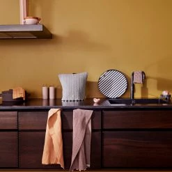 OYOY LIVING Stringa Mini Towel - Pale Blue / Camel