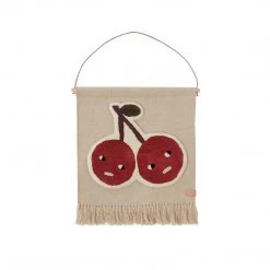 OYOY MINI Cherry On Top Wall Rug - Red NOW IN STOCK