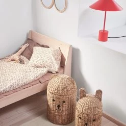 OYOY MINI Cherry Rattan Wall Mirror 7 OYOY MINI Cherry Rattan Wall Mirror