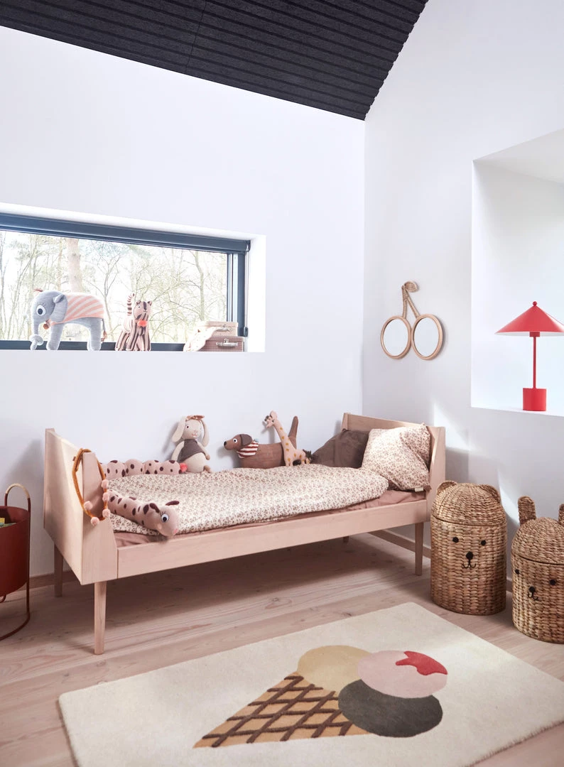 OYOY MINI Cherry Rattan Wall Mirror 5 OYOY MINI Cherry Rattan Wall Mirror