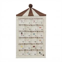 OYOY LIVING Christmas Calendar Circus - Beige / Brown