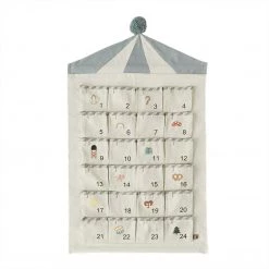 OYOY LIVING Circus Christmas Calendar - Beige / Blue
