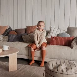 OYOY LIVING Kyoto Cushion Long - Dark Sienna NOW IN STOCK