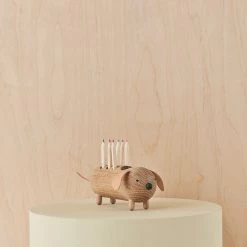 OYOY MINI Eddie Dog Pencil Holder - Nature