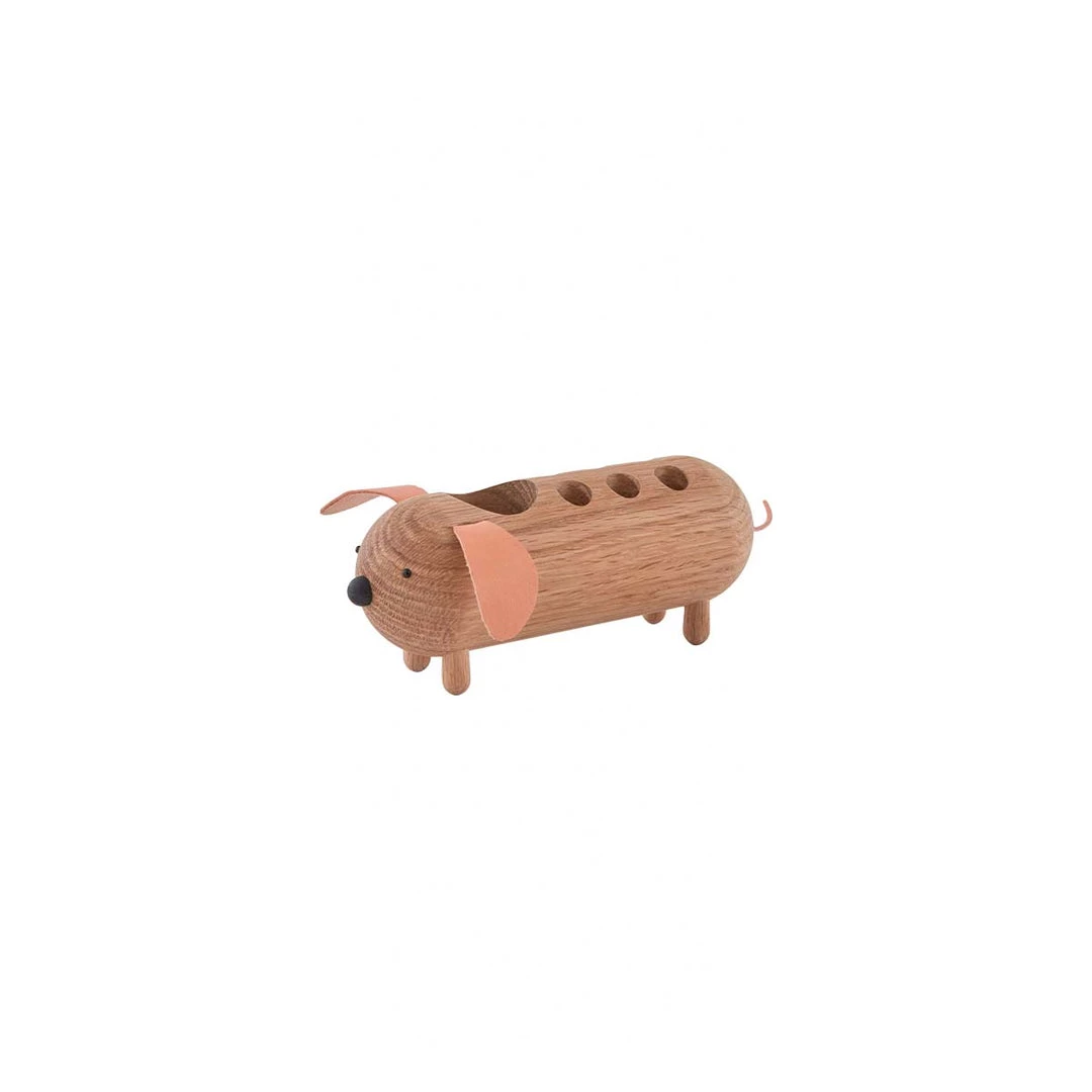 OYOY MINI Eddie Dog Pencil Holder - Nature 1 OYOY MINI Eddie Dog Pencil Holder - Nature