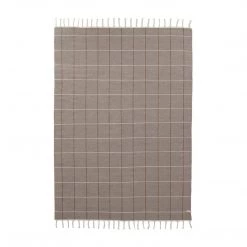 OYOY LIVING Grid Rug - Caramel / Offwhite NOW IN STOCK