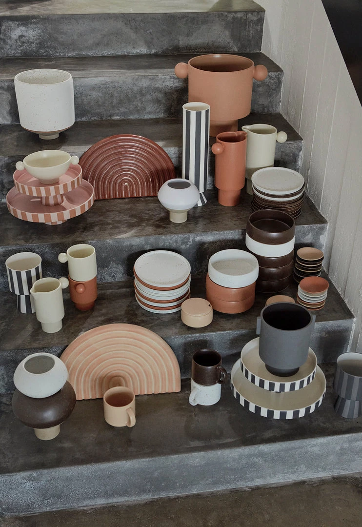 OYOY LIVING Inka Dinner Plate - Pack Of 2 - Brown 4 OYOY LIVING Inka Dinner Plate - Pack Of 2 - Brown