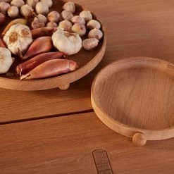 OYOY LIVING Inka Wood Tray Round - Small - Nature 5 OYOY LIVING Inka Wood Tray Round - Small - Nature