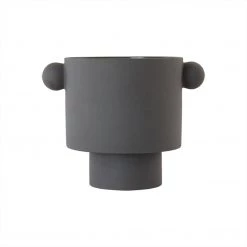 OYOY LIVING NOW IN STOCK Inka Kana Pot - Large - Anthracite