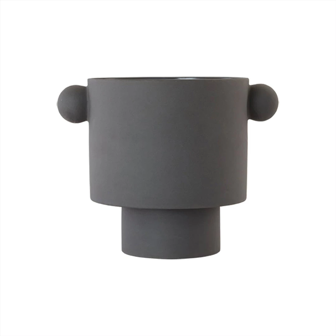 OYOY LIVING NOW IN STOCK Inka Kana Pot - Large - Anthracite 1 OYOY LIVING NOW IN STOCK Inka Kana Pot - Large - Anthracite