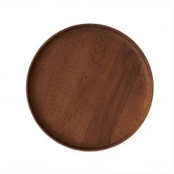 OYOY LIVING NOW IN STOCK Inka Wood Tray Round - Large - Dark