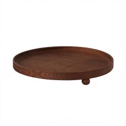 OYOY LIVING NOW IN STOCK Inka Wood Tray Round - Large - Dark