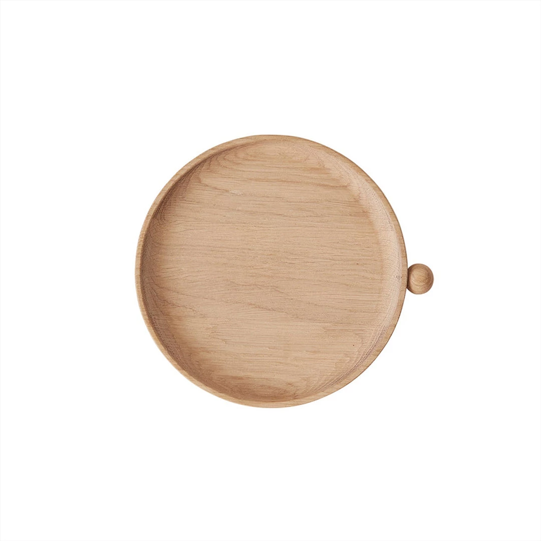 OYOY LIVING Inka Wood Tray Round - Small - Nature 1 OYOY LIVING Inka Wood Tray Round - Small - Nature