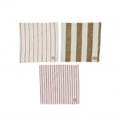 OYOY LIVING NOW IN STOCK Kurin Dish Cloth - Pack Of 3 - Olive / Offwhite