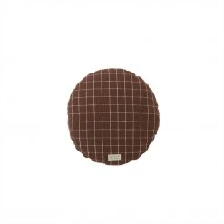 OYOY LIVING Kyoto Cushion Round - Large - Brown