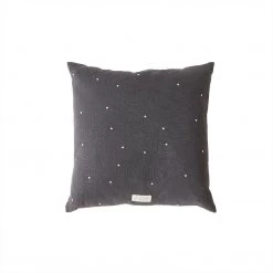 OYOY LIVING Kyoto Dot Cushion Square - Anthracite