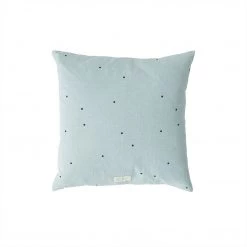 OYOY LIVING NOW IN STOCK Kyoto Dot Cushion Square - Dusty Blue