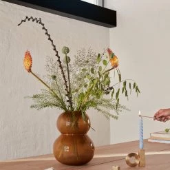 OYOY LIVING Lasi Vase - Large - Amber NOW IN STOCK