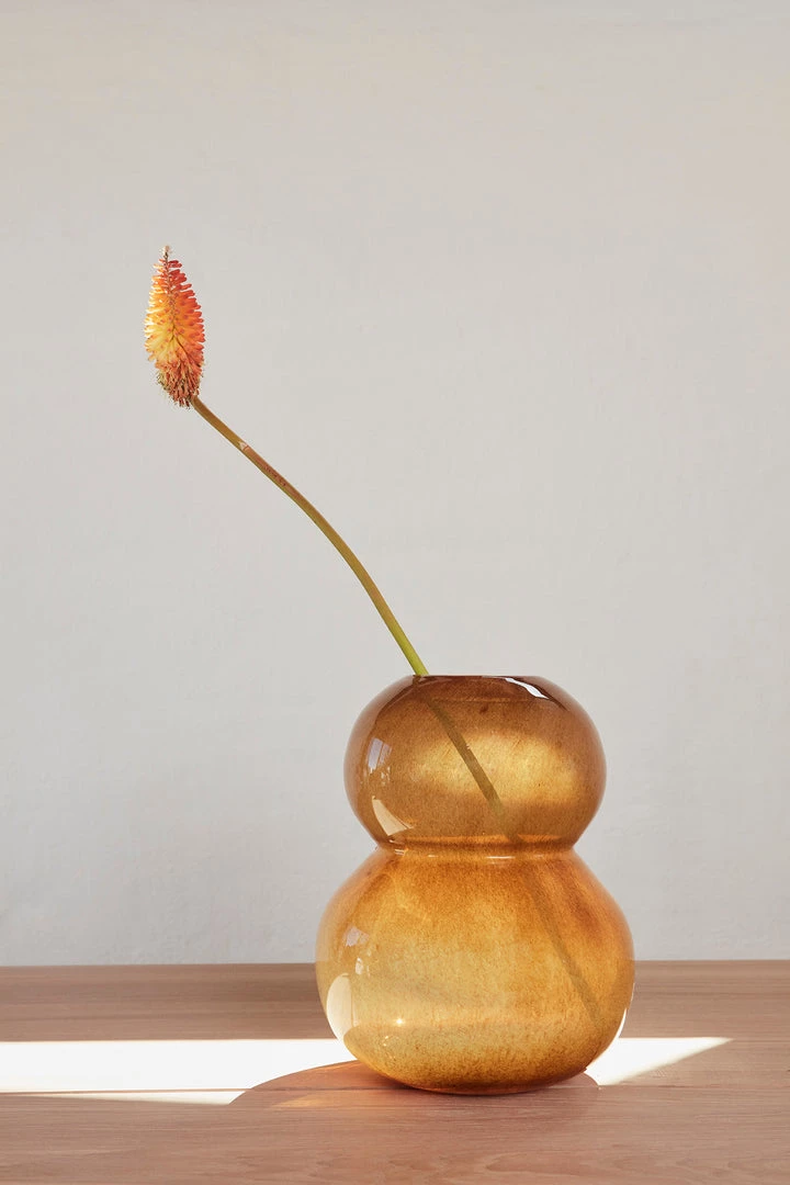 OYOY LIVING Lasi Vase - Large - Amber NOW IN STOCK 3 OYOY LIVING Lasi Vase - Large - Amber NOW IN STOCK