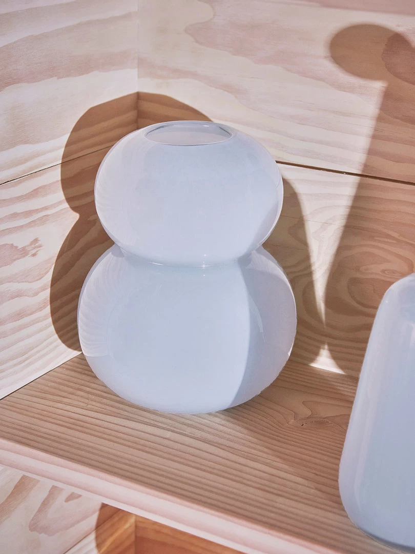 OYOY LIVING NOW IN STOCK Lasi Vase - Small - Ice Blue 2 OYOY LIVING NOW IN STOCK Lasi Vase - Small - Ice Blue