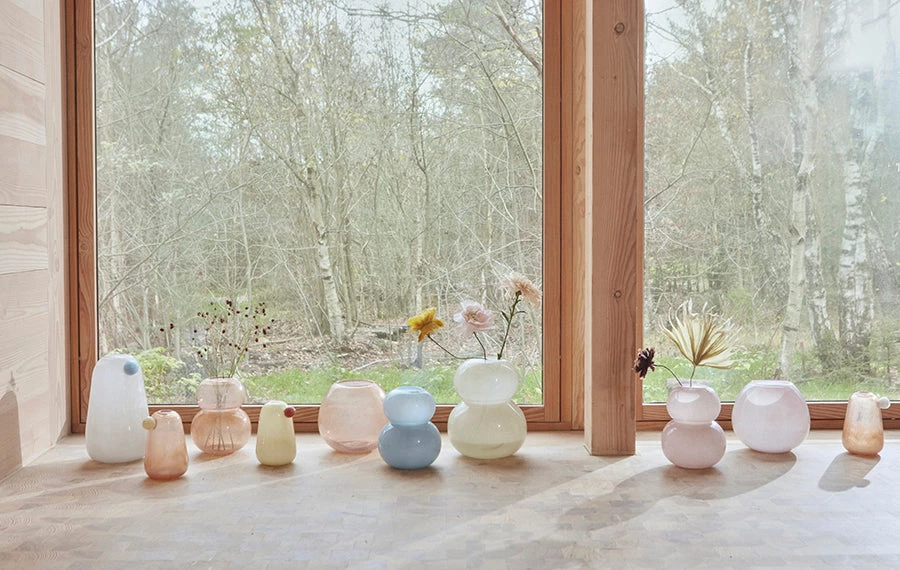 OYOY LIVING NOW IN STOCK Lasi Vase - Small - Ice Blue 4 OYOY LIVING NOW IN STOCK Lasi Vase - Small - Ice Blue