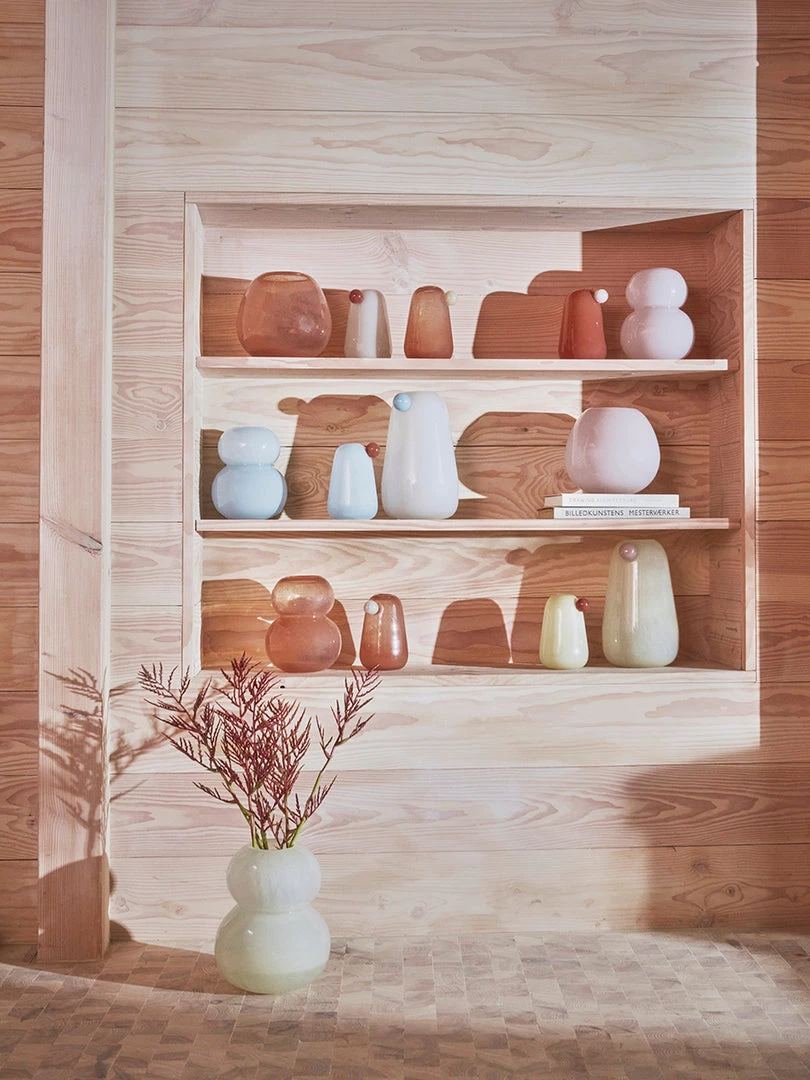 OYOY LIVING Lasi Vase - Small - Rose 3 OYOY LIVING Lasi Vase - Small - Rose