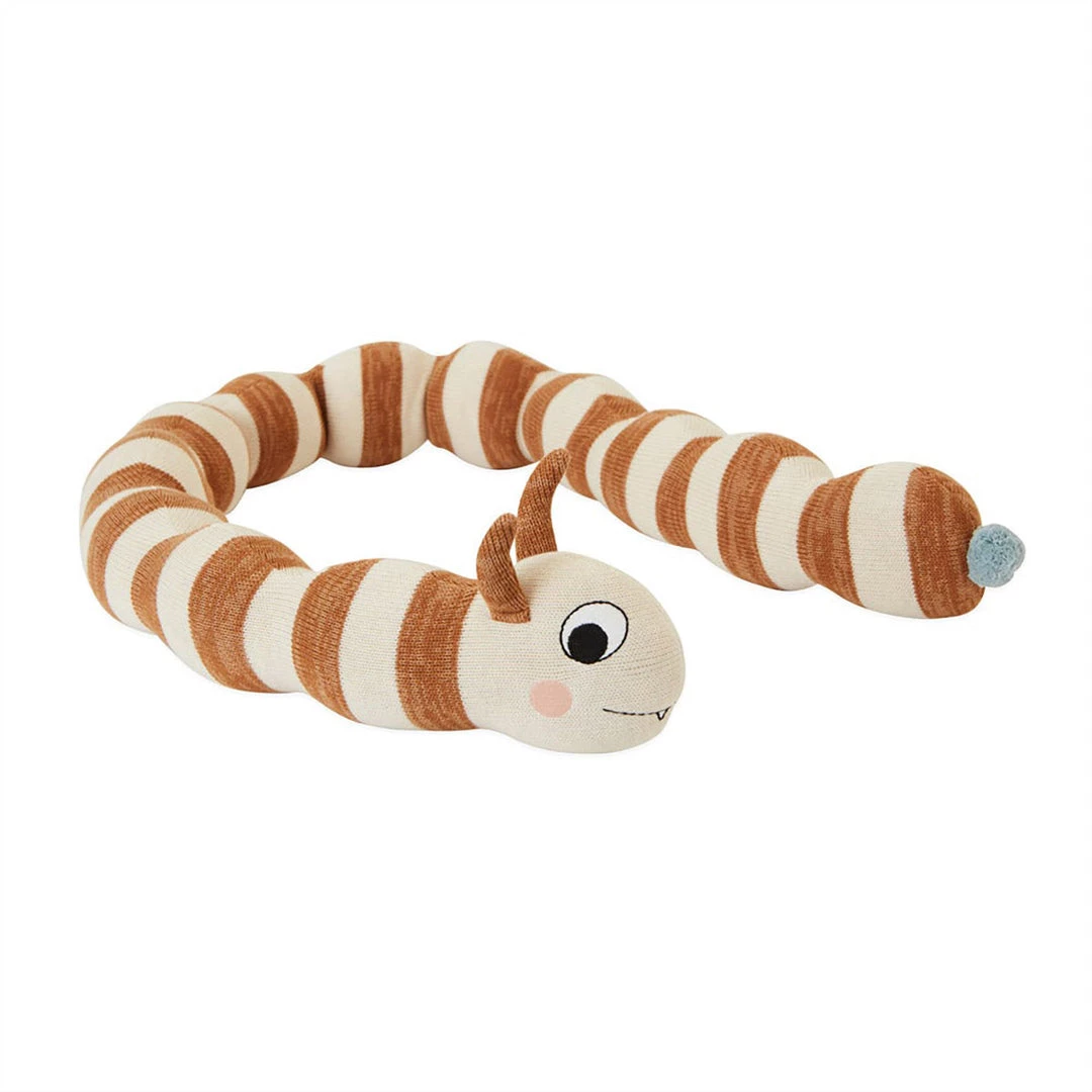 OYOY MINI Leo Larva Figure - Caramel / Offwhite NOW IN STOCK 1 OYOY MINI Leo Larva Figure - Caramel / Offwhite NOW IN STOCK