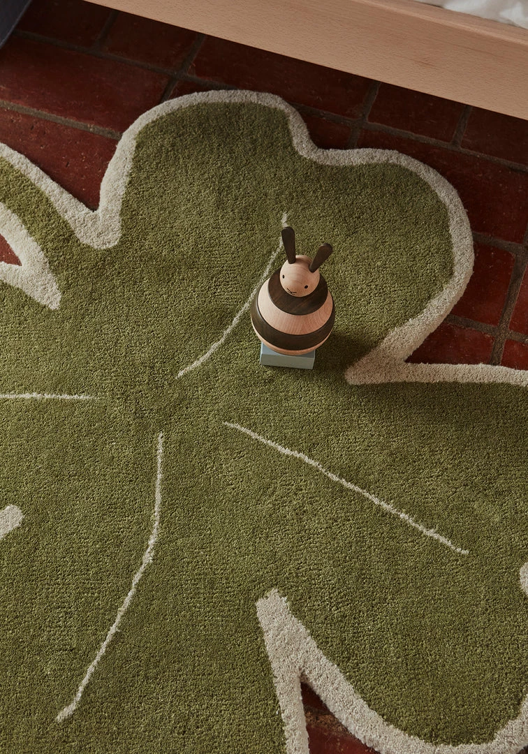 OYOY MINI Lucky Clover Rug - Green 3 OYOY MINI Lucky Clover Rug - Green
