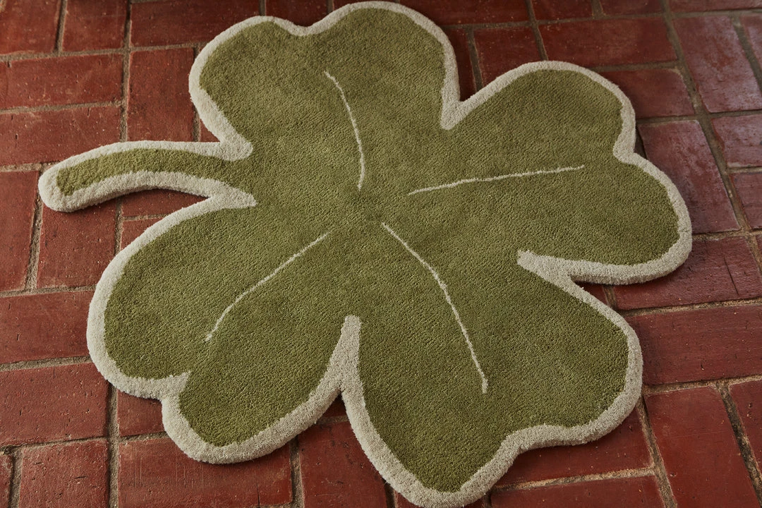 OYOY MINI Lucky Clover Rug - Green 4 OYOY MINI Lucky Clover Rug - Green