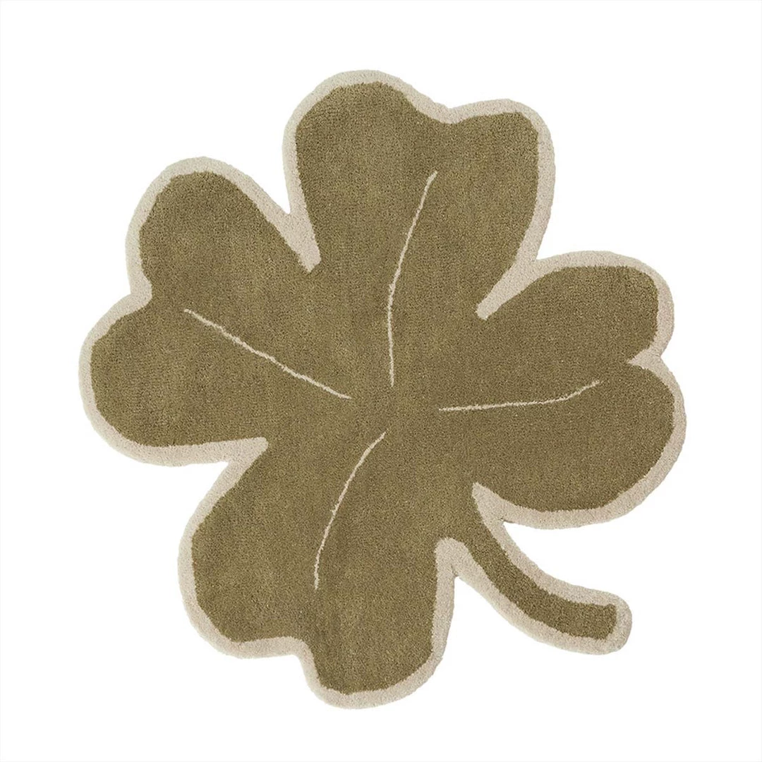 OYOY MINI Lucky Clover Rug - Green 1 OYOY MINI Lucky Clover Rug - Green