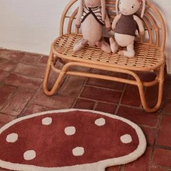 OYOY MINI Malle Mushroom Rug - Red Kids Room